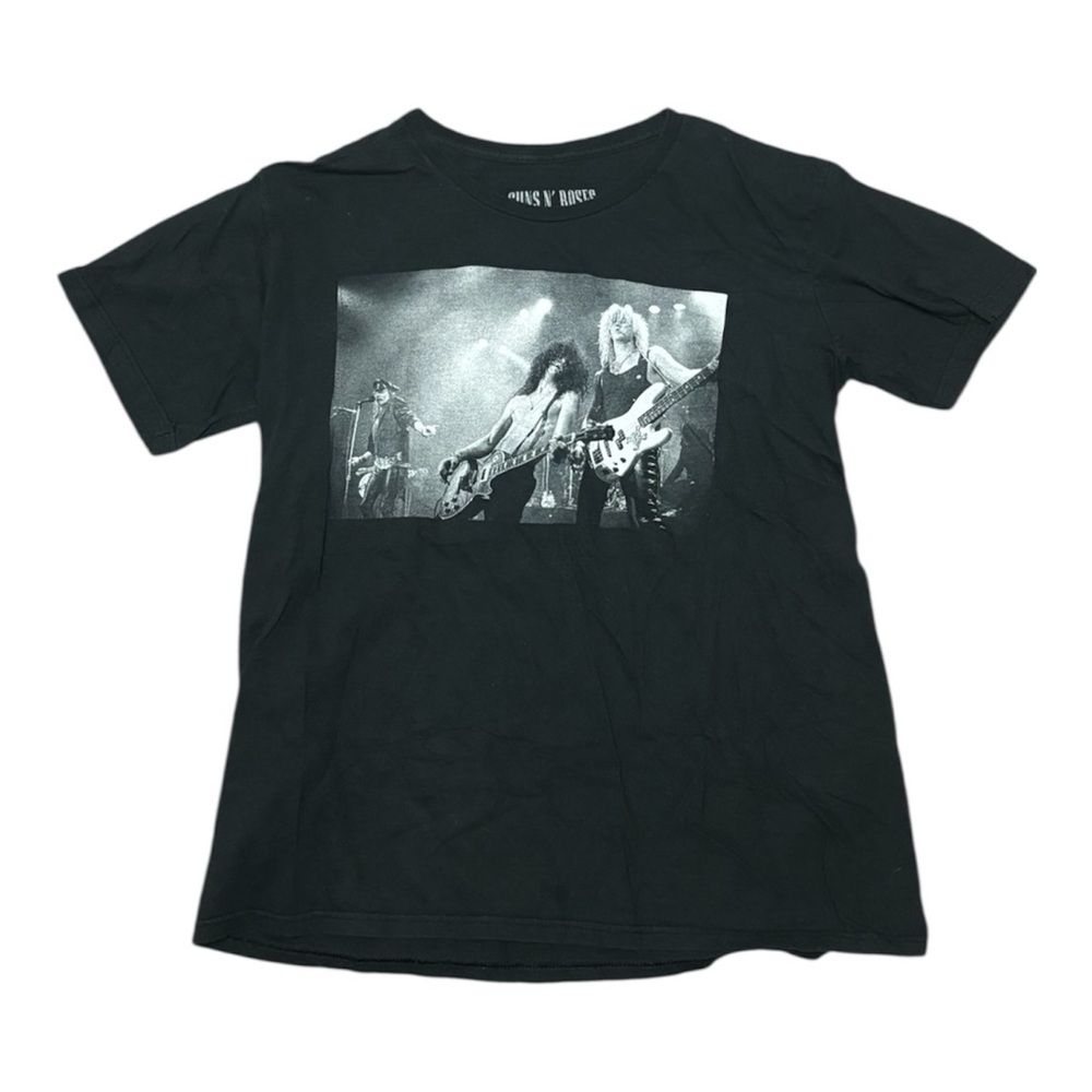 Black Graphic Band Tee Kids Shirt